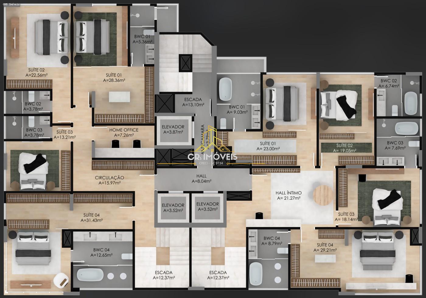 Apartamento, 4 quartos, 174 m² - Foto 6
