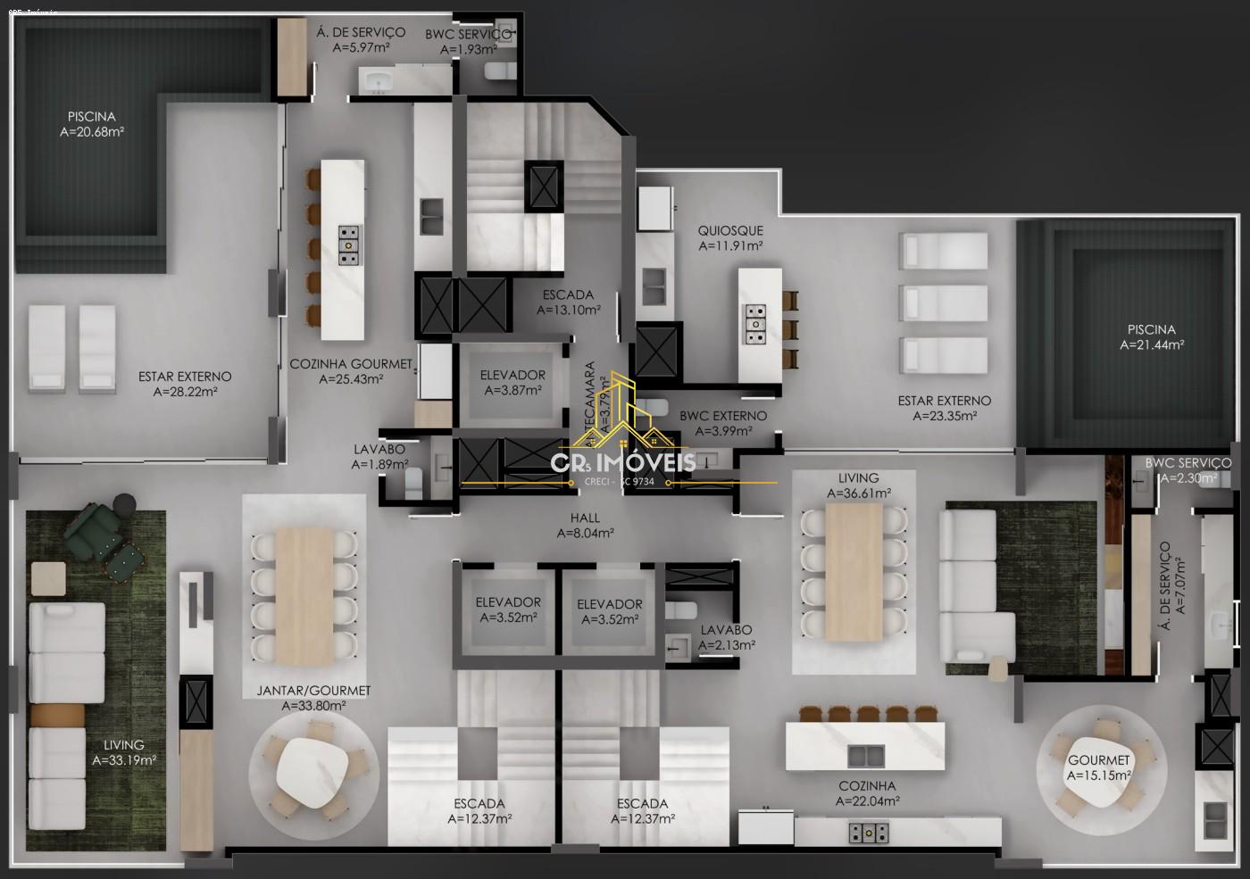 Apartamento, 4 quartos, 174 m² - Foto 7