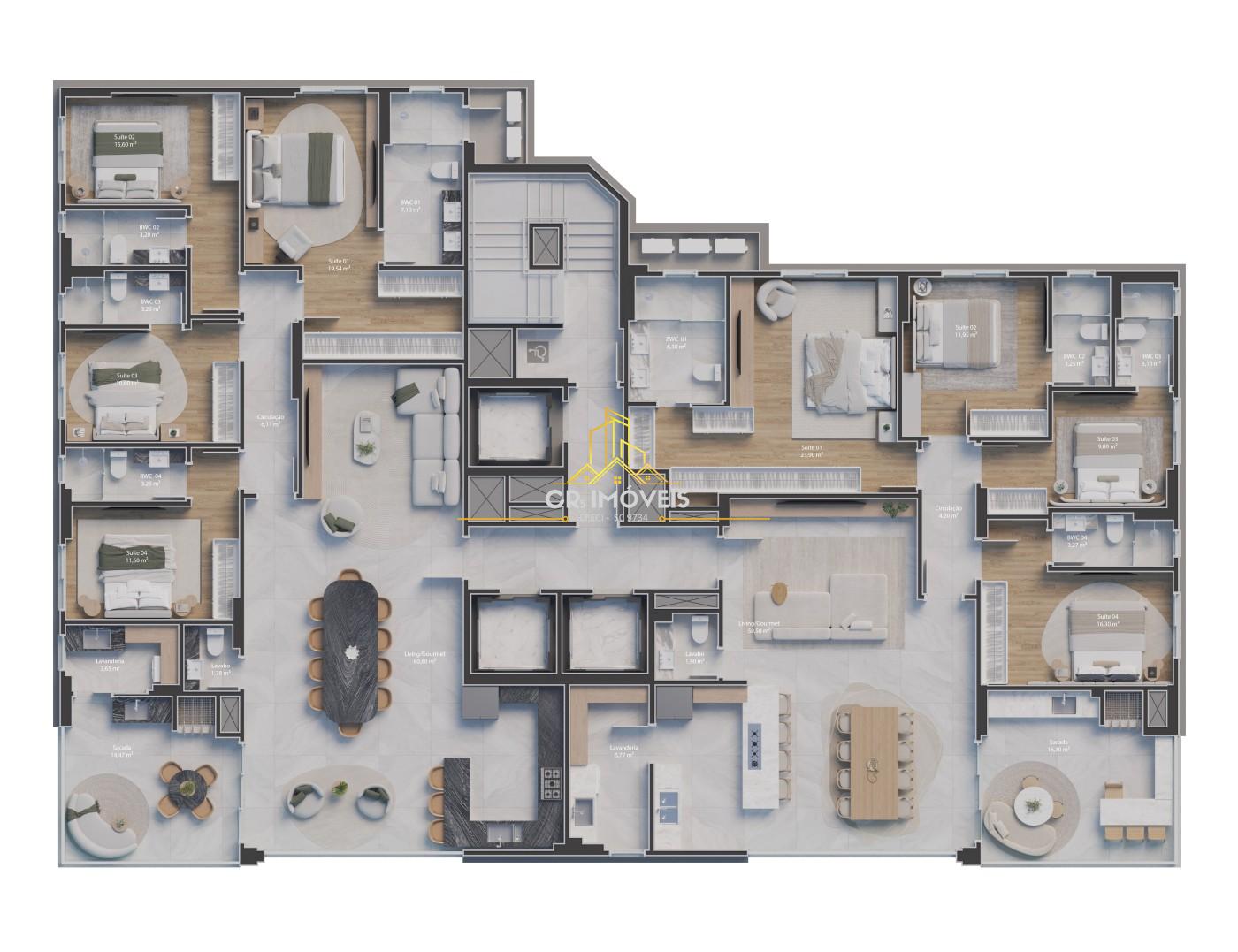 Apartamento, 4 quartos, 174 m² - Foto 14