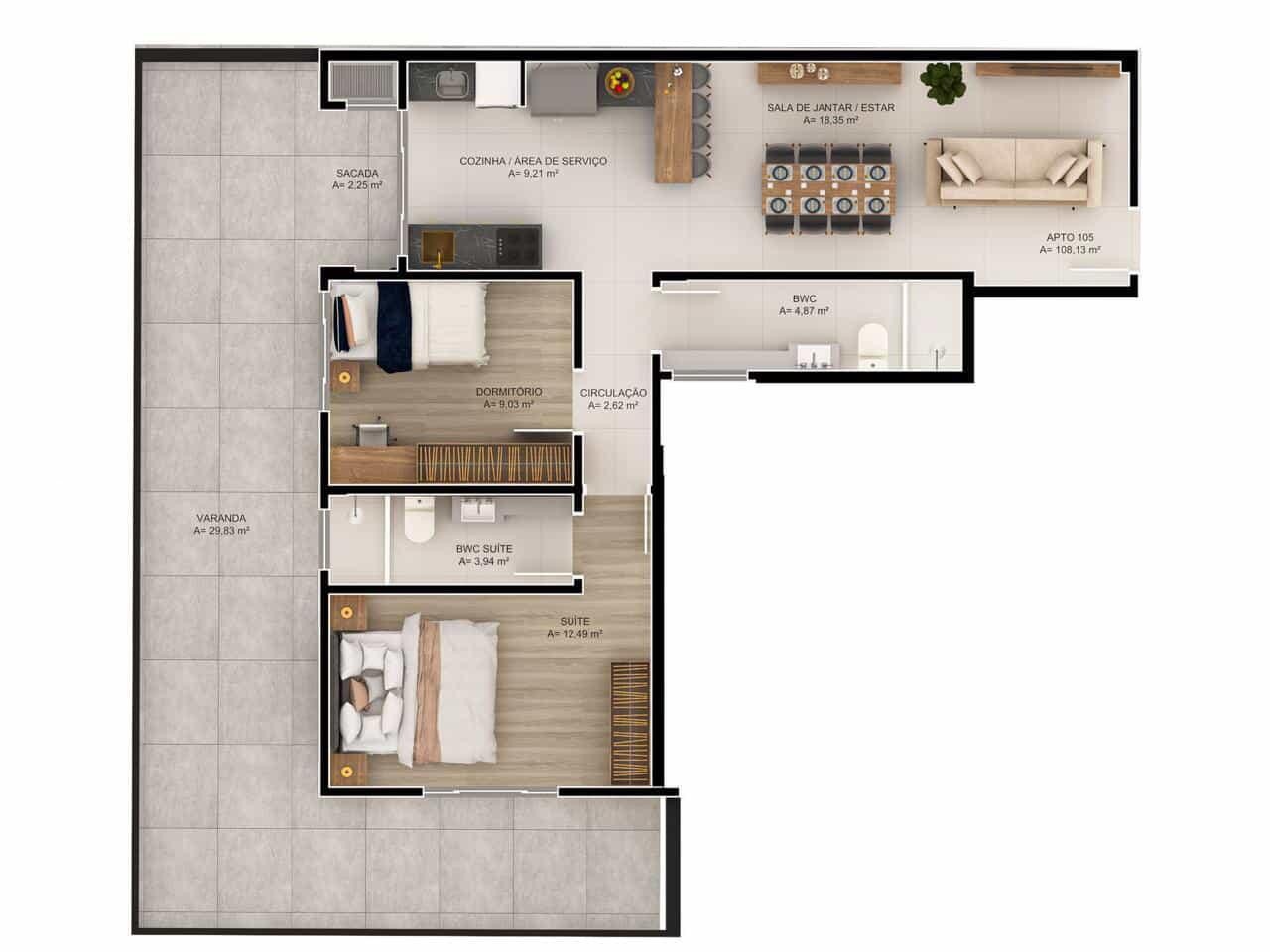 Apartamento, 2 quartos, 55 m² - Foto 17