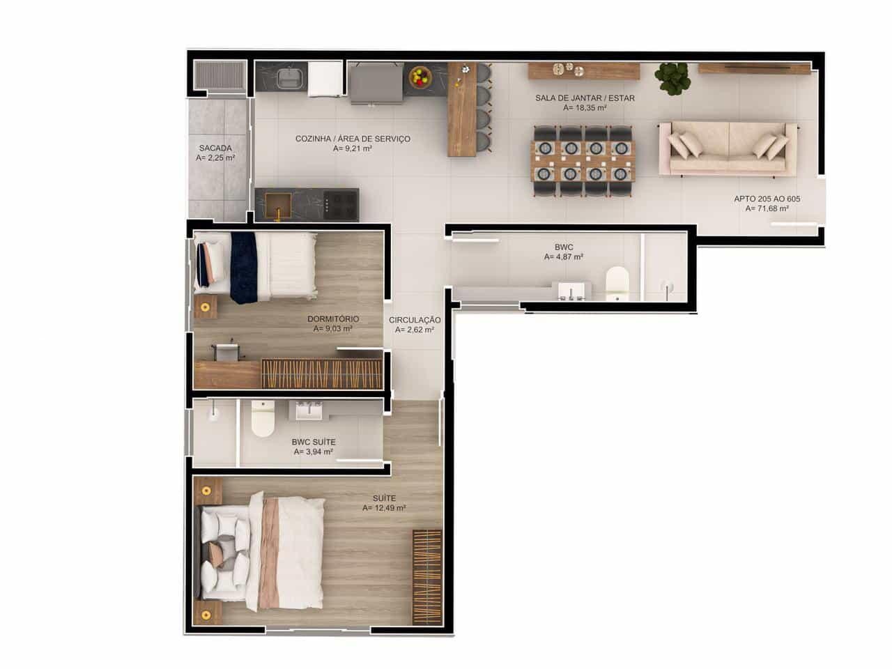 Apartamento, 2 quartos, 55 m² - Foto 20