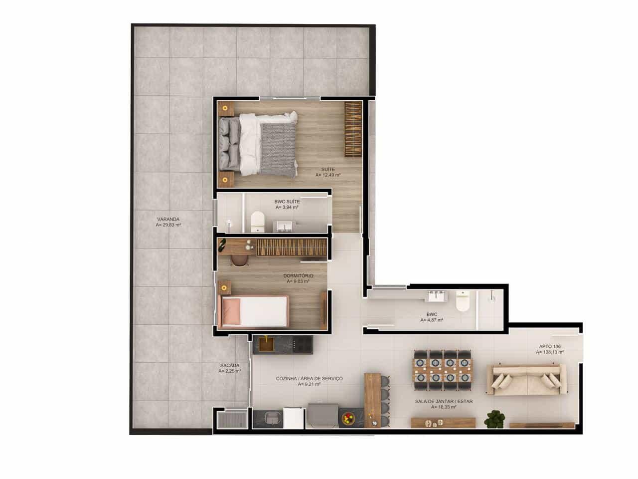 Apartamento, 2 quartos, 55 m² - Foto 19