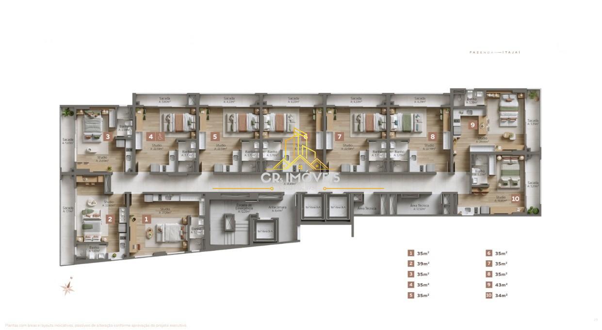 Apartamento, 1 quarto, 35 m² - Foto 23