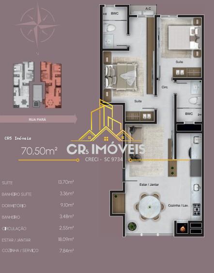 Apartamento, 2 quartos, 70 m² - Foto 11