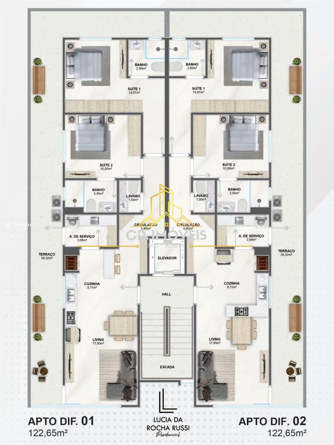 Apartamento, 2 quartos, 122 m² - Foto 23